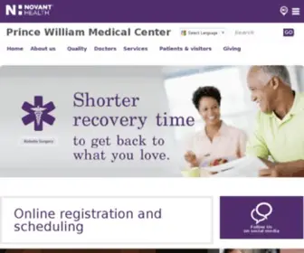 PWHS.org(Prince William Hospital) Screenshot