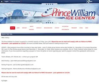Pwice.com(Prince William Ice Center) Screenshot