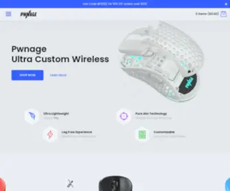 Pwnage.com(Shop Official Pwnage Products) Screenshot