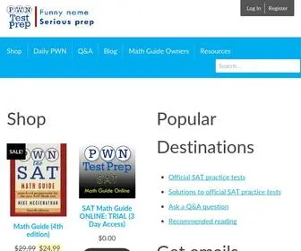 PWntestprep.com(Funny name) Screenshot