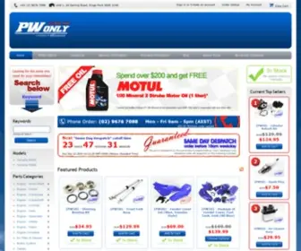 Pwonly.com.au(PWONLY Australia Spare Parts Store) Screenshot