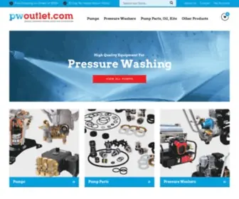 Pwoutlet.com(Pressure Washers) Screenshot