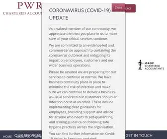 Pwraccountants.co.uk(Accountants in Colchester) Screenshot