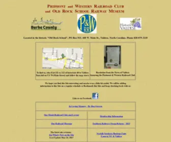 PWRR.org(Piedmont and Western Model Railroad Club and Old Rock School Railway Museum) Screenshot