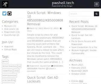 PWshell.tech(Powershell all the things) Screenshot