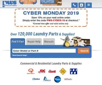 PWslaundry.com(PWS Laundry Parts) Screenshot
