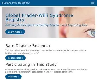 PWsregistry.org(Global Prader) Screenshot