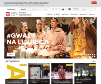 PWST.krakow.pl(Akademia Sztuk Teatralnych im. Stanisława Wyspiańskiego w Krakowie AST Kraków) Screenshot