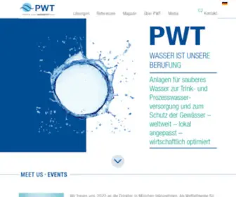 PWT.de(Ihr Partner für alle Wasserfragen) Screenshot