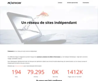 Pxnetwork.fr(Réseau indépendant de sites) Screenshot