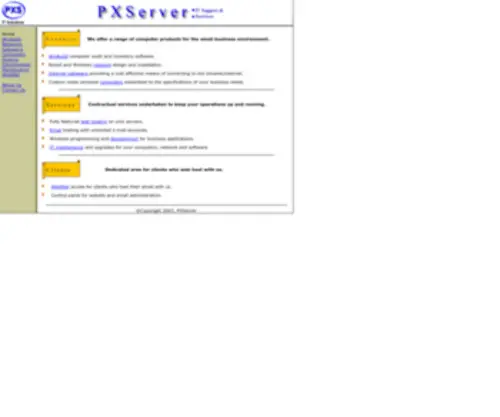 Pxserver.com(Providing Components) Screenshot