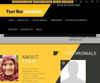 Pyarimaafoundation.org(Pyarimaafoundation) Screenshot