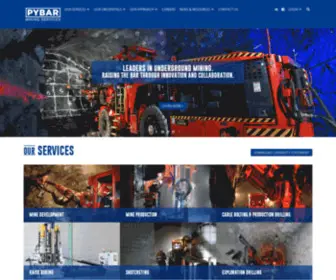 Pybar.com.au(Underground Mining Contractor) Screenshot