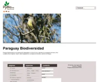 Pybio.org(Paraguay Biodiversidad) Screenshot