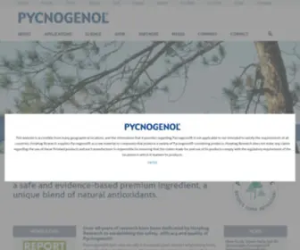 PYcnogenol.com(Pycnogenol®) Screenshot