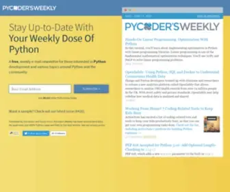 Pycoders.com(PyCoder’s Weekly) Screenshot