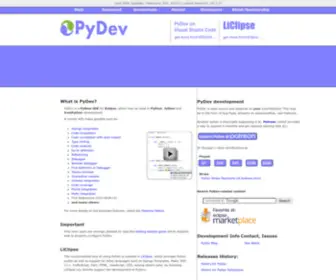Pydev.org(Pydev) Screenshot