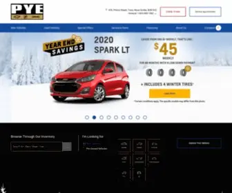 Pyechevrolet.ca(Pye Chevrolet Buick GMC Limited) Screenshot