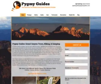 PYGMyguides.com(Grand Canyon Guided Hiking Tours by Pygmy Guides) Screenshot