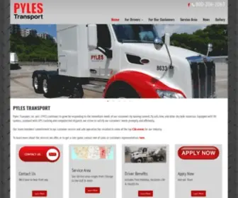 Pylestransport.com(Pyles Transport) Screenshot