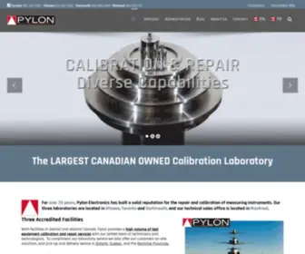 Pylonelectronics.com(Certification & Calibration Services) Screenshot