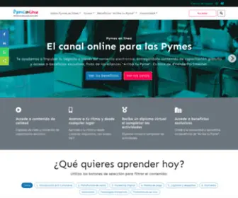 Pymesenlinea.cl(Cursos online gratis) Screenshot