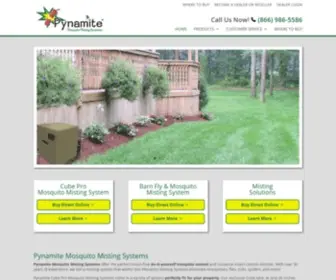 Pynamite.net(Cube Pro mosquito misting system for backyard mosquito control) Screenshot