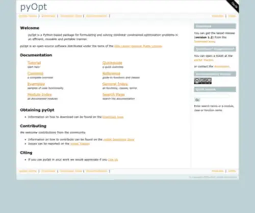 Pyopt.org(Pyopt) Screenshot