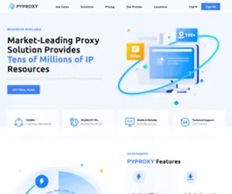 PYproxy.com(Market Leading Residential IP Proxy) Screenshot