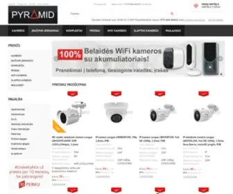 Pyramid.lt(Parduotuvė . Vaizdo stebėjimo sistemos gera kaina) Screenshot