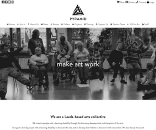 Pyramid.org.uk(Inclusive Arts Collective) Screenshot