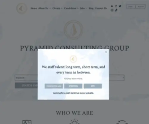 Pyramidcg.com(Pyramid Consulting Group) Screenshot