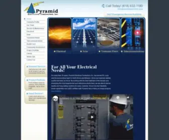 Pyramidelectrical.com(Pyramid Electrical Contractors) Screenshot