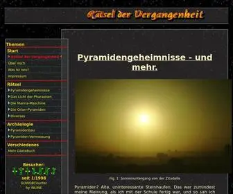 Pyramidengeheimnisse.de(Pyramidengeheimnisse) Screenshot