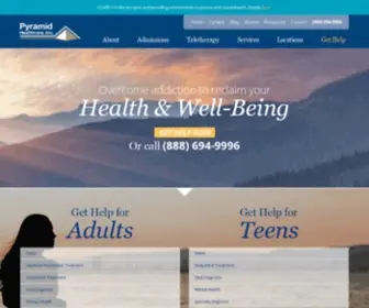 Pyramidhealthcarepa.com(Addiction Recovery Centers In PA) Screenshot