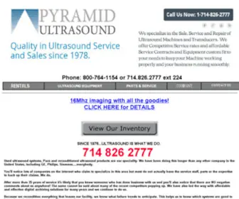 Pyramidmed.com(Used ultrasound equipment and used ultrasound systems from Pyramid Management LLC) Screenshot