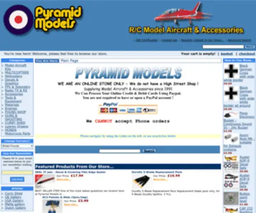 Pyramidmodels.com(Pyramid Models) Screenshot