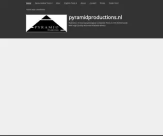 Pyramidproductions.nl(Neuropsychological tests of Pyramid Productions) Screenshot