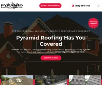 Pyramidroofingkc.com(Pyramid Roofing Company) Screenshot