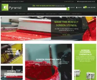 Pyramidscreenproducts.co.uk(Screen Printing Supplies) Screenshot