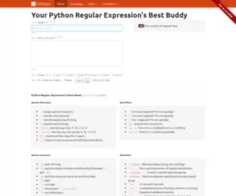 Pyregex.com(Python) Screenshot