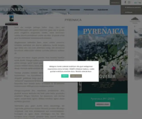 Pyrenaica.com(Euskal mendizale federazioaren aldizkaria) Screenshot