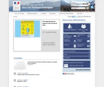 Pyrenees-Orientales.gouv.fr(Actualités) Screenshot