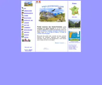 Pyrenees65.com(Locations portail guide touristique hautes pyrénées) Screenshot