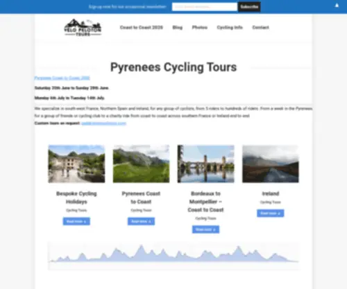 Pyreneesrental.bike(Pyrenees Cycling Lodge & Pyrenees Bike Rental) Screenshot