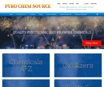 Pyrochemsource.com(Pyro Chemical Source LLC) Screenshot