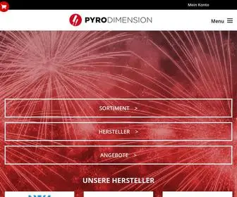 Pyrodimension.de(Feuerwerk Shop) Screenshot