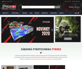 Pyroex.sk(Zábavná pyrotechnika) Screenshot