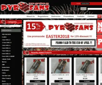 Pyrofans.eu(Pyrotechnics) Screenshot