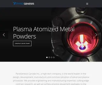Pyrogenesis.com(PyroGenesis) Screenshot